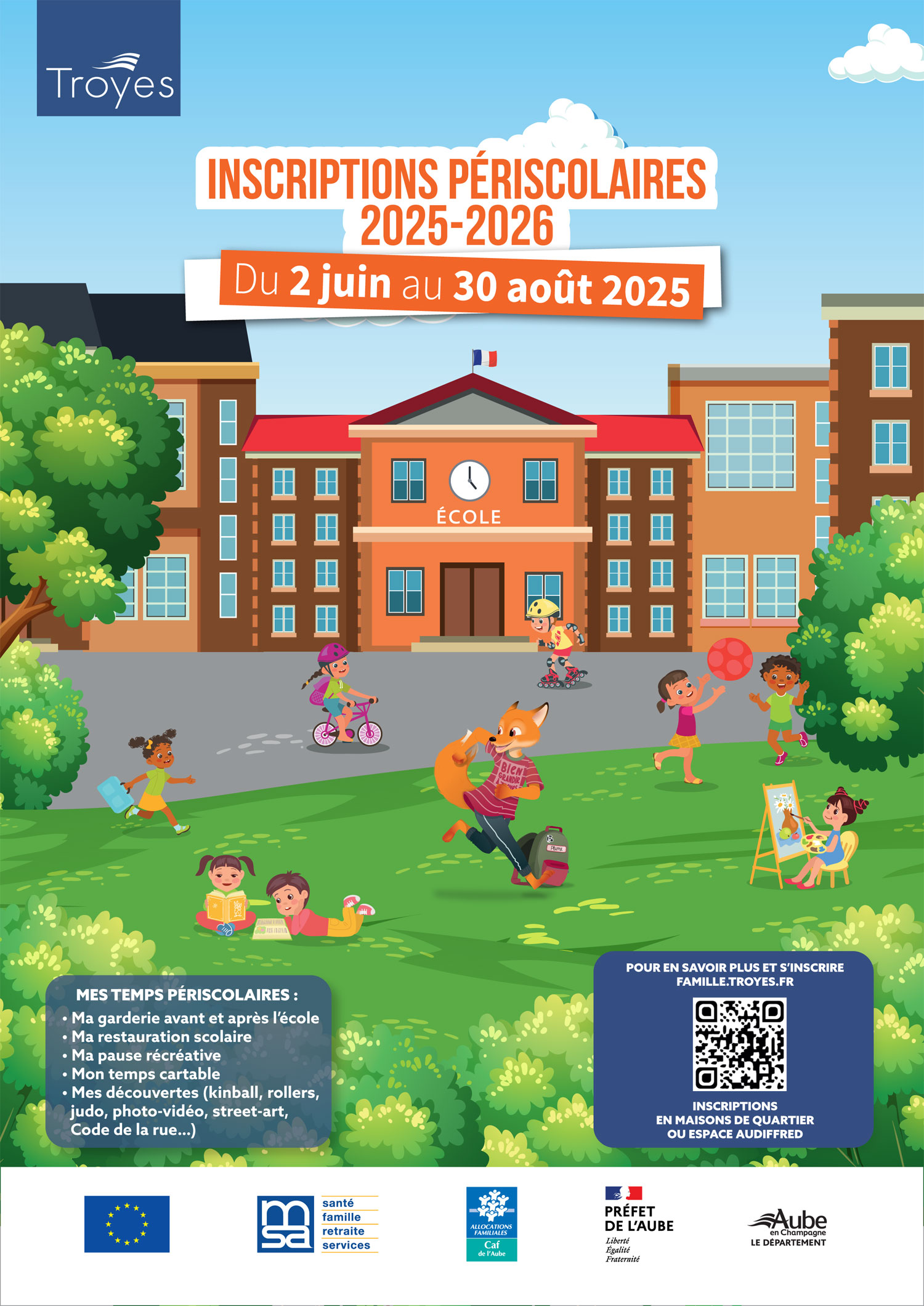 Affiche inscriptions périscolaires