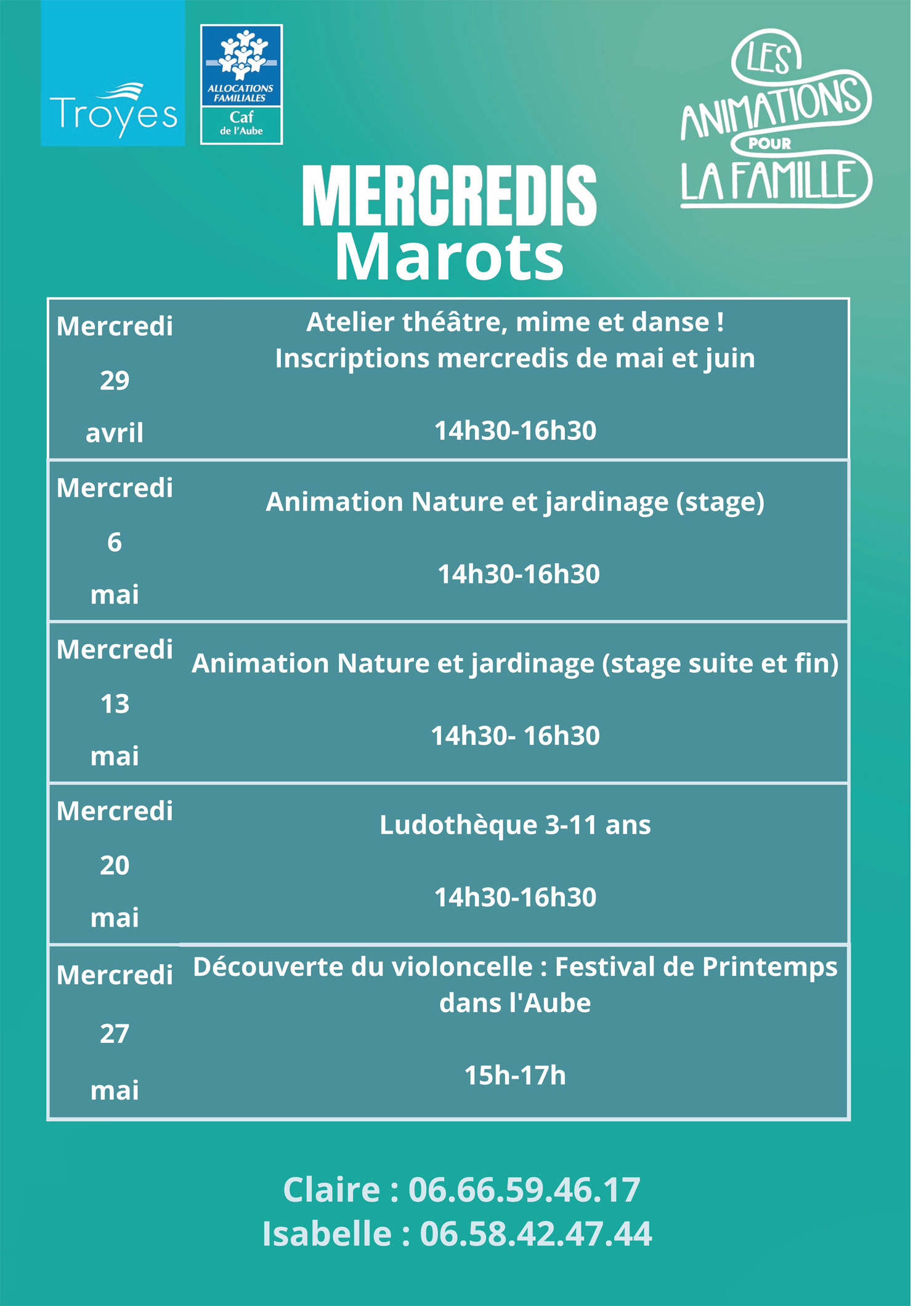 activités ados mercredis
