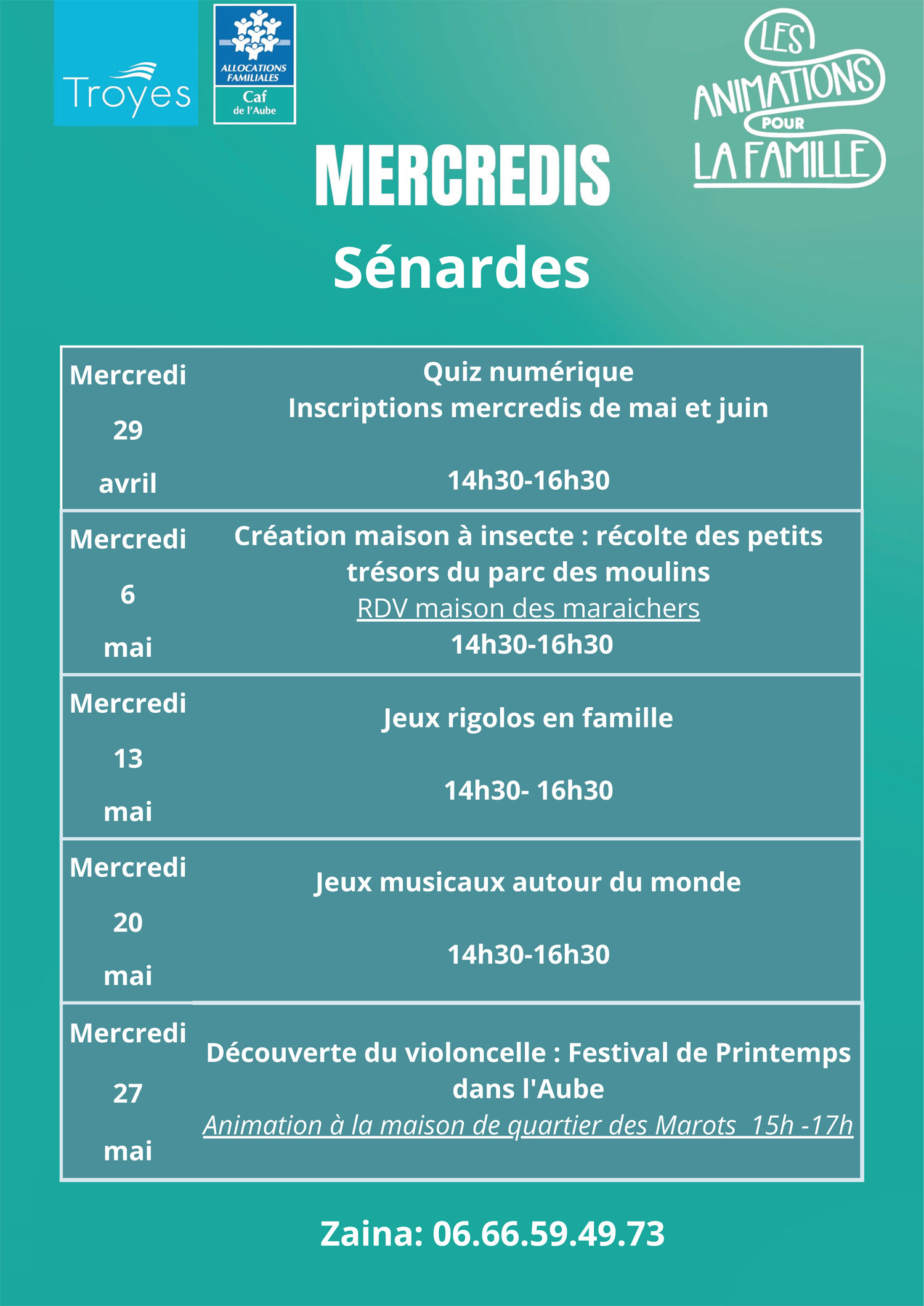 activités ados mercredis
