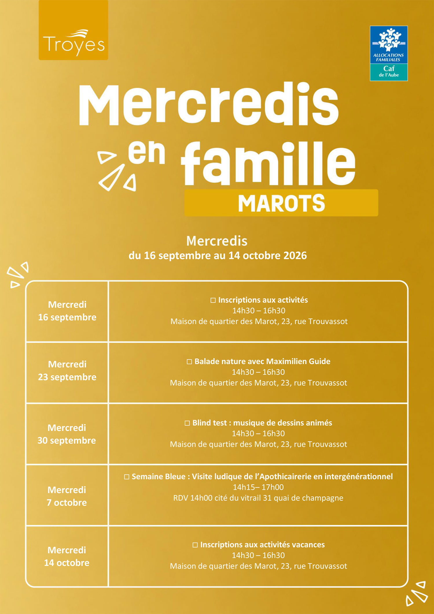 activités ados mercredis