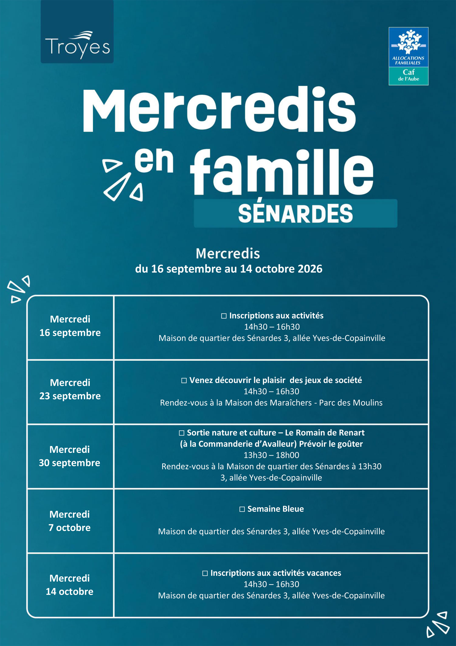 activités ados mercredis